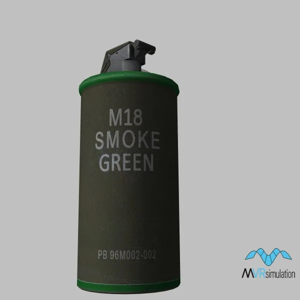 weapon-M18 · US · green — 3D model preview