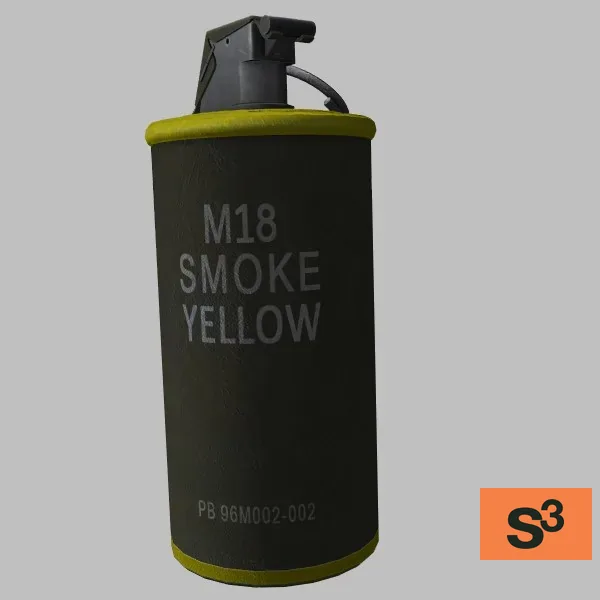 weapon-M18 · US · yellow — 3D model preview