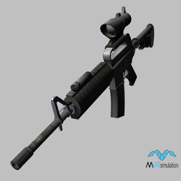 weapon-M4A1 — 3D model preview