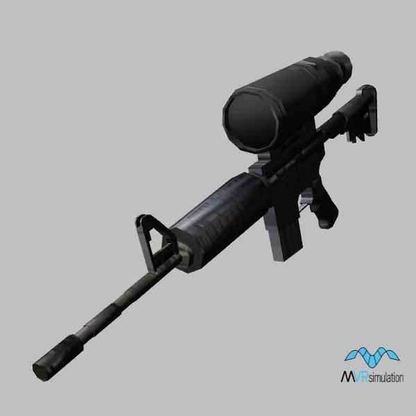 weapon-M4A1 Scope — 3D model preview