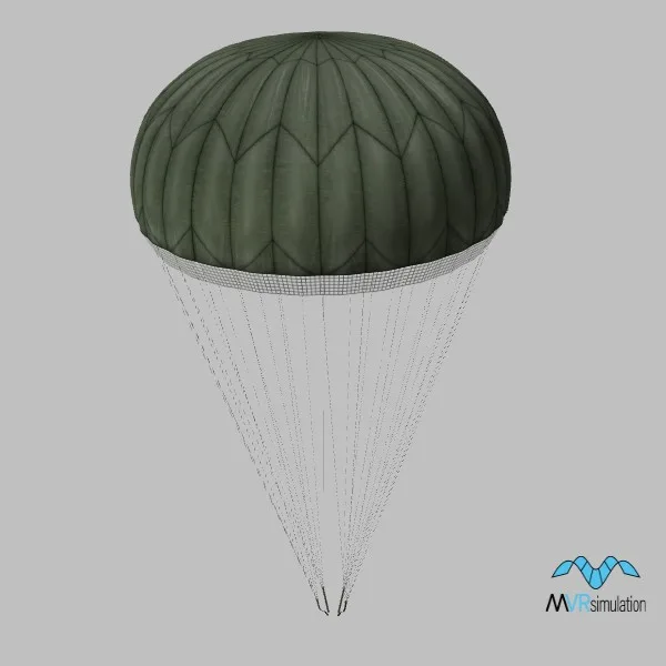weapon-parachute · us · green — 3D model preview