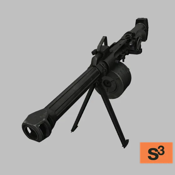 weapon-QLZ-87-light · CN · black — 3D model preview