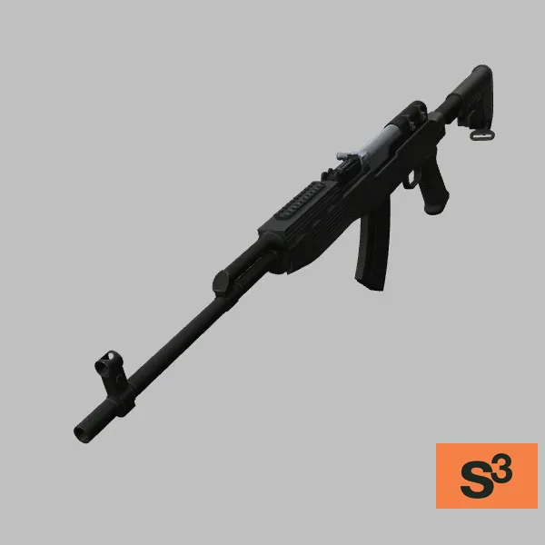 weapon-SKS · RU · black — 3D model preview