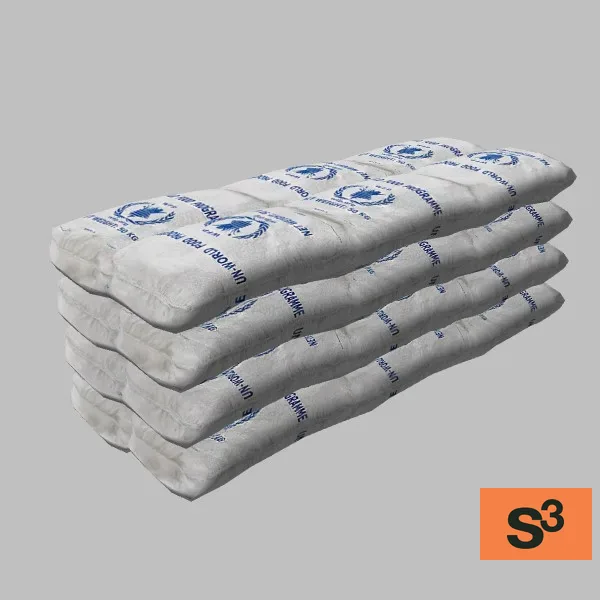 WFP-food-bag-stack-001 — 3D model preview