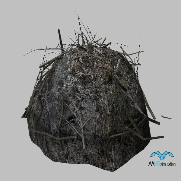 wood-pile-burning-003 — 3D model preview