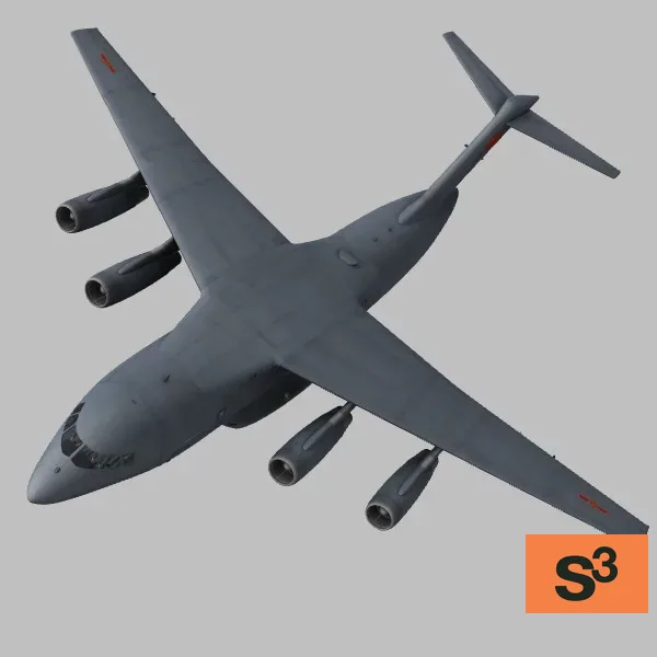 Y-20 · CN · grey — 3D model preview