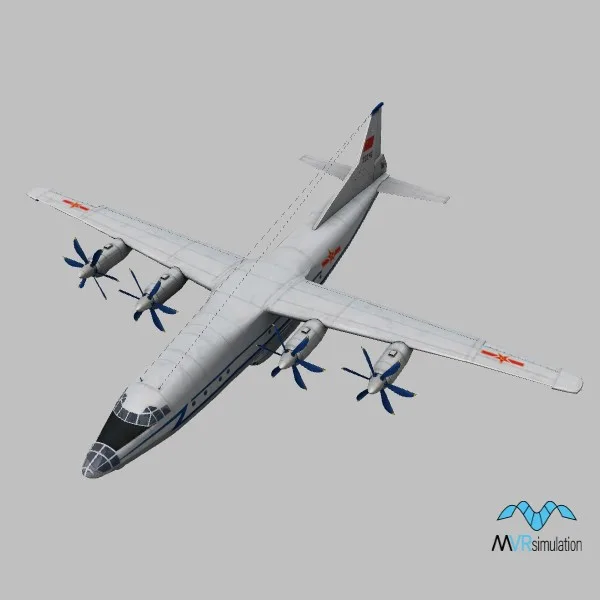 Y-8F · CN · white — 3D model preview