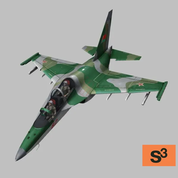 Yak-130 · BY · camo — 3D model preview