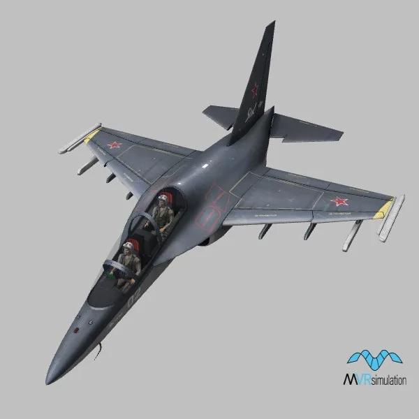 Yak-130 · RU · grey — 3D model preview