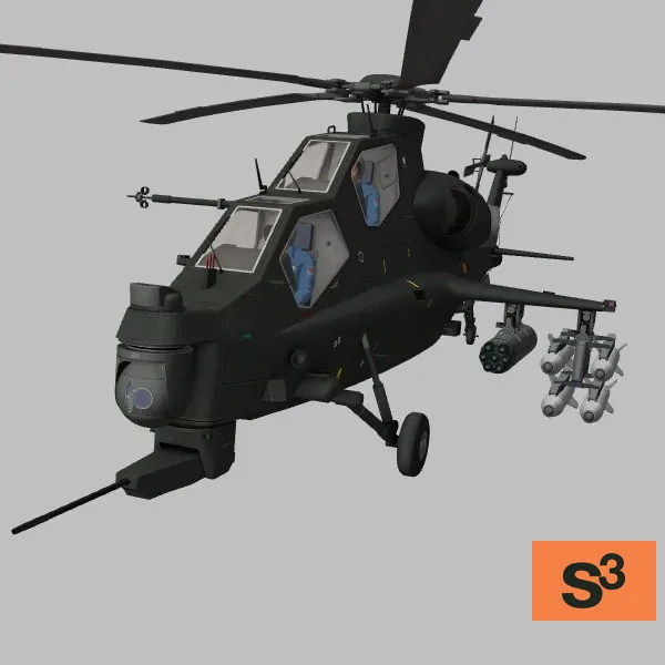 Z-10 · CN · black — 3D model preview
