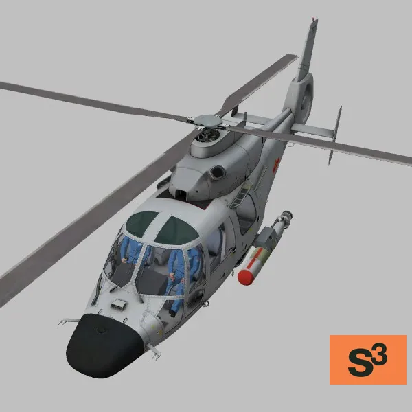 Z-9C · CN · grey — 3D model preview