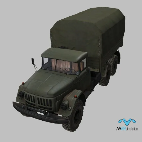 ZIL-131-canopy · RU · green — 3D model preview