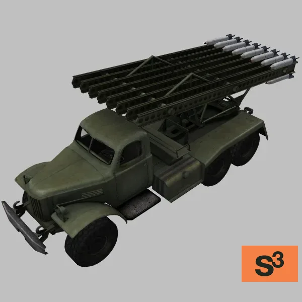 Zil-151 · BM-13 · RU · green — 3D model preview