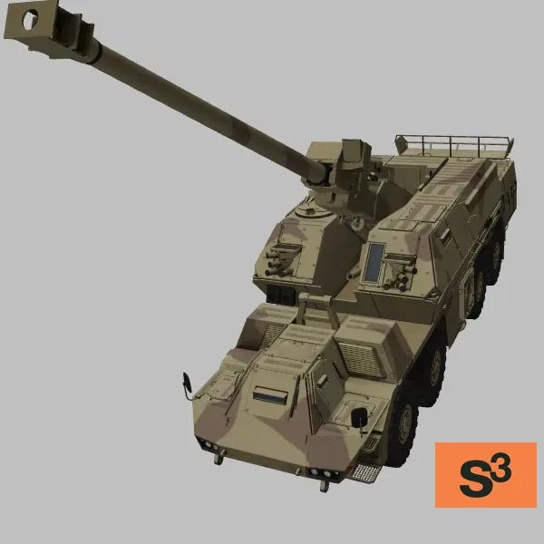 Zuzana-2 · SK · desert-camo — 3D model preview