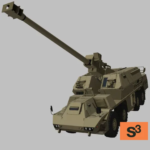 Zuzana-2 · SK · desert — 3D model preview