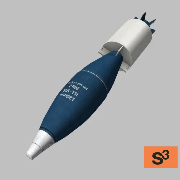120MM-ILL-VIS · Mk2 · AE · blue — 3D model preview